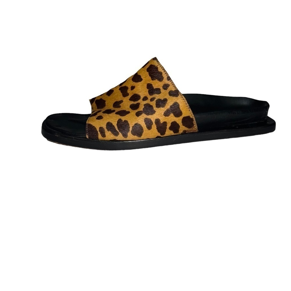 Naked Feet (EUC) Garcia Leopard Nonato Leather uppers footbed & bottoms, Size 10 - Picture 5 of 13
